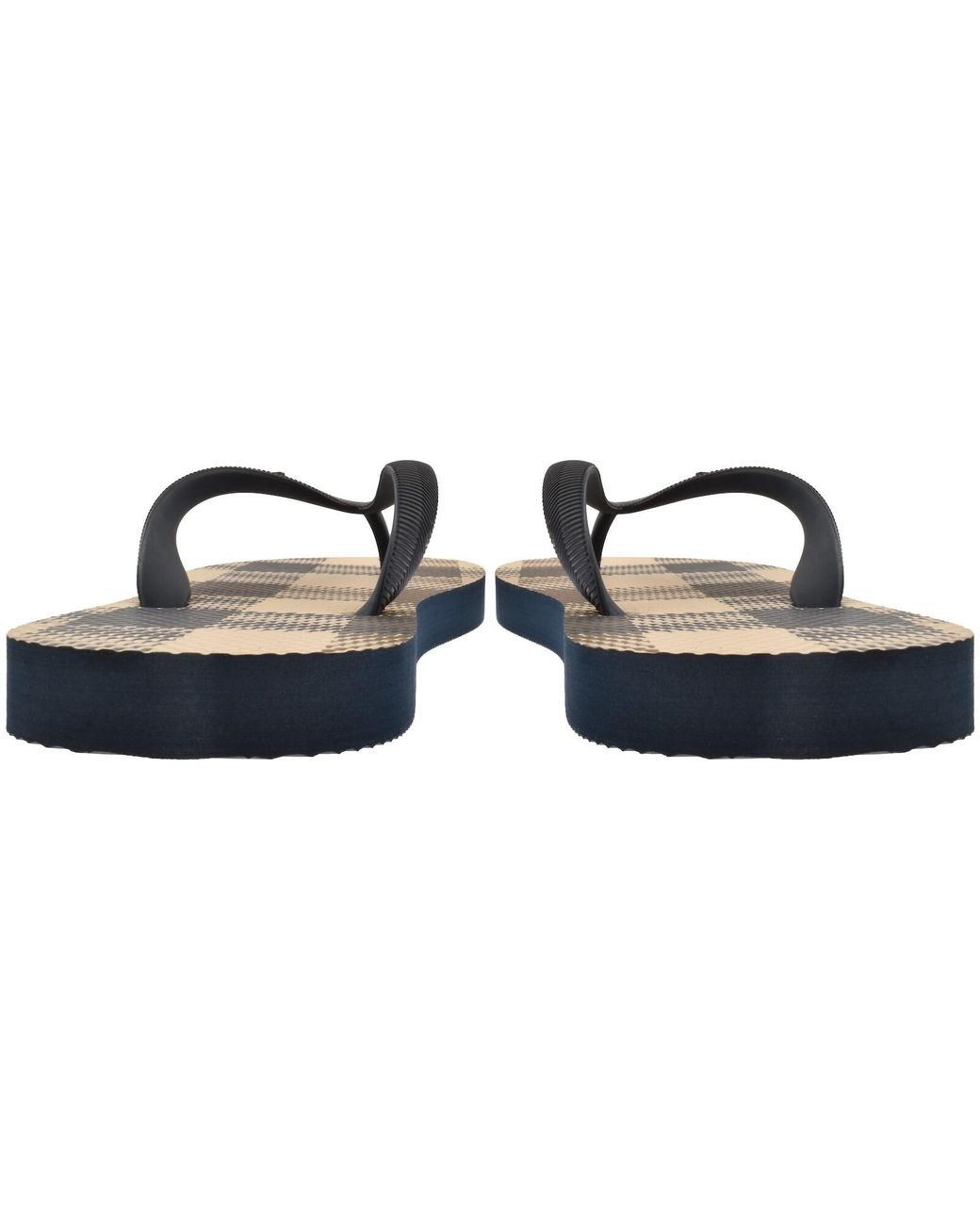 Aquascutum Brown Marco Iconic Flip Flop Nvay for men