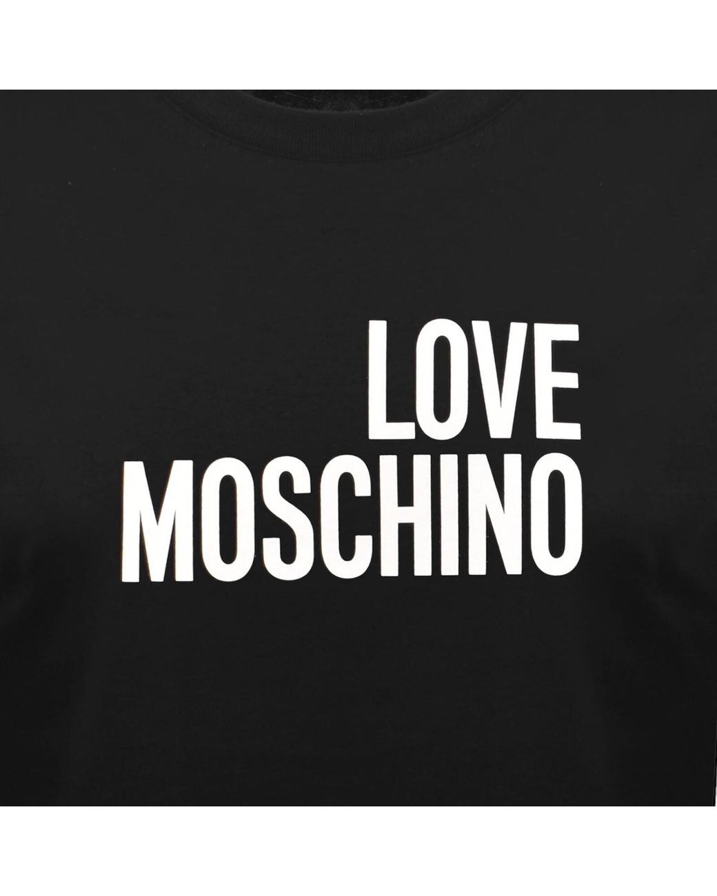 Moschino Black Graphic T Shirt for men
