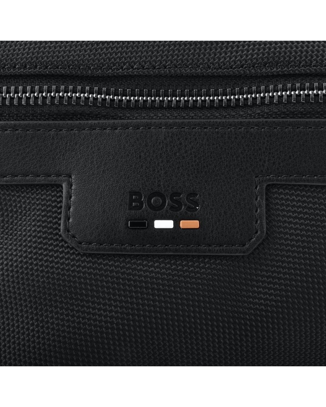 BOSS BUSINESS Black Boss Ray Zip Bag for men