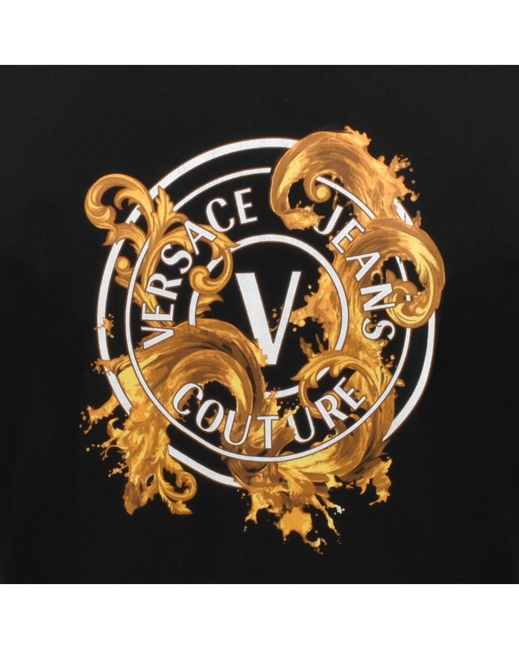 Versace Jeans Black Couture Logo Sweatshirt for men