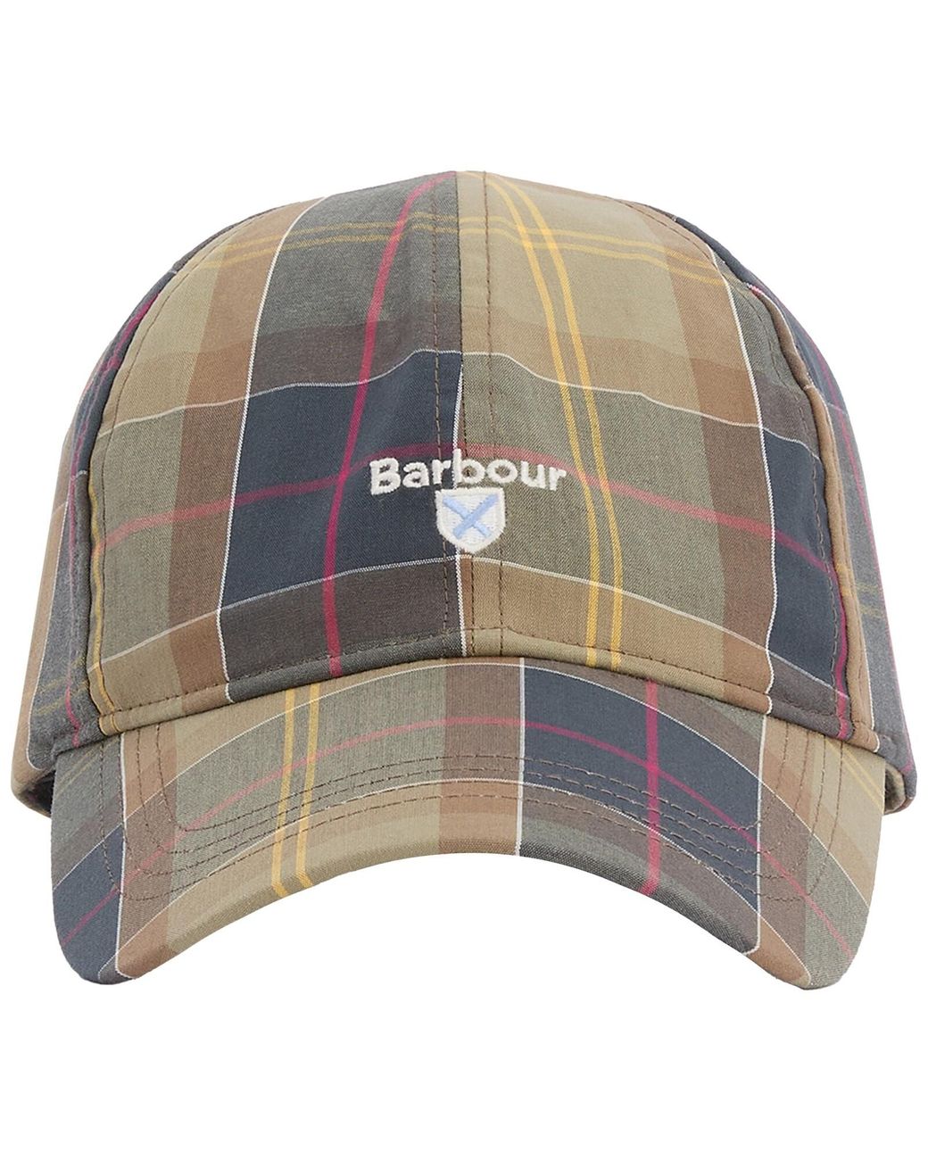 Barbour Gray Tartan Sports Cap for men