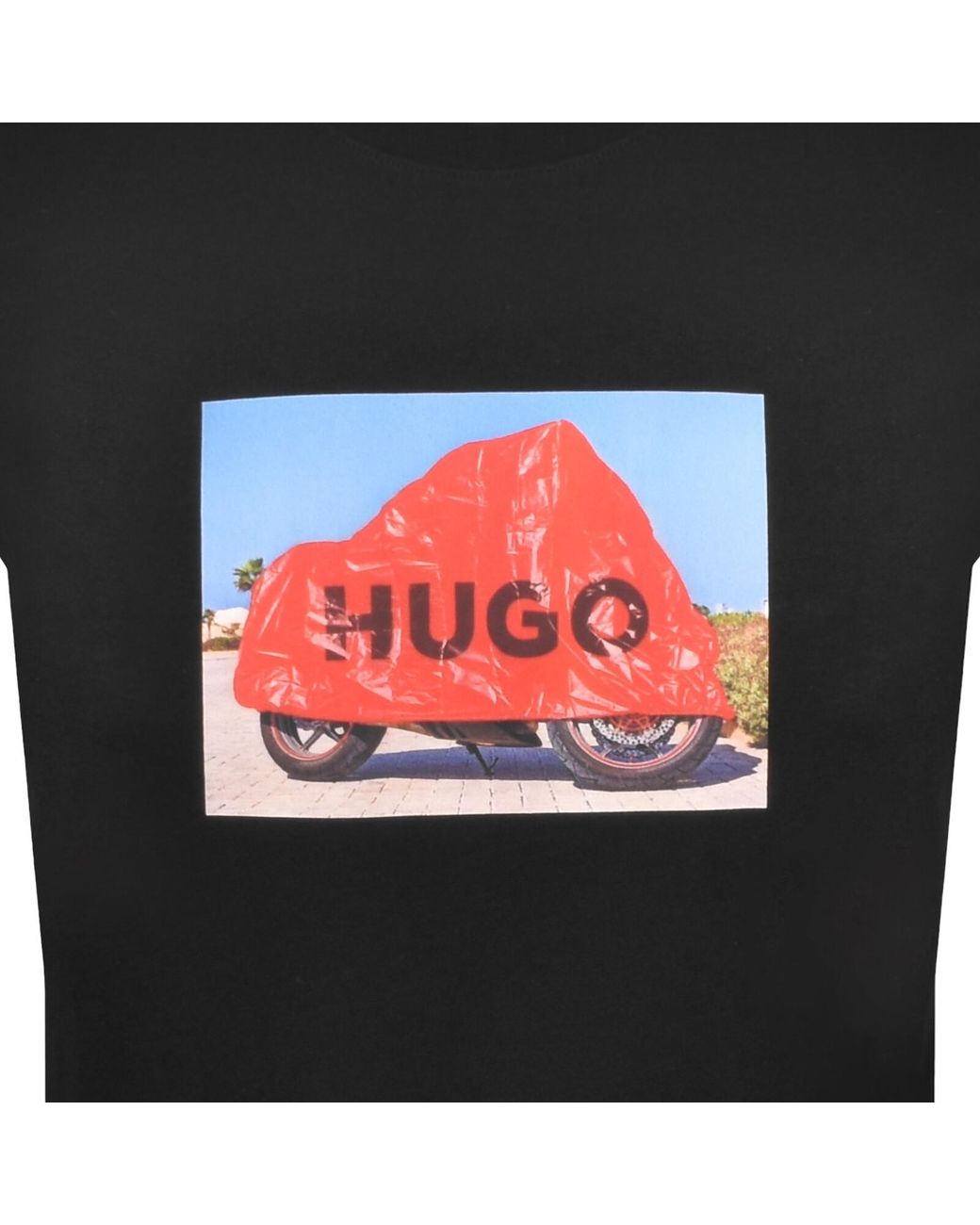 HUGO Black Dostino T Shirt for men
