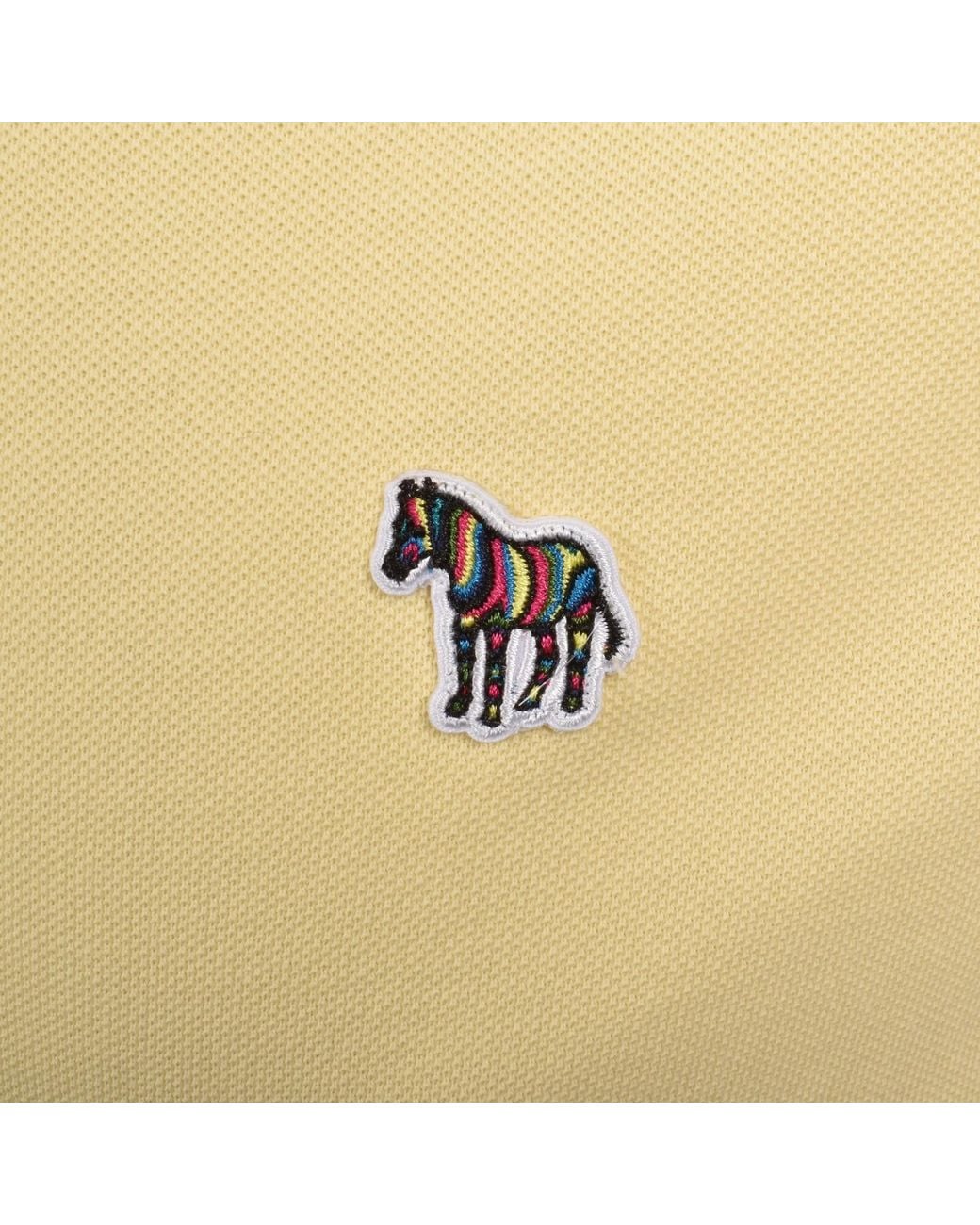Paul Smith Yellow Zebra Polo T Shirt for men
