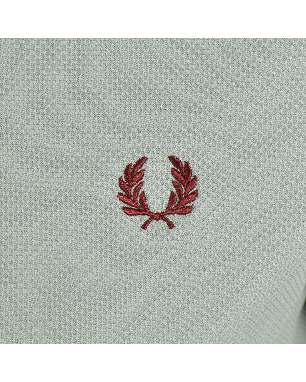 Fred Perry Green Tipped Pique T Shirt for men