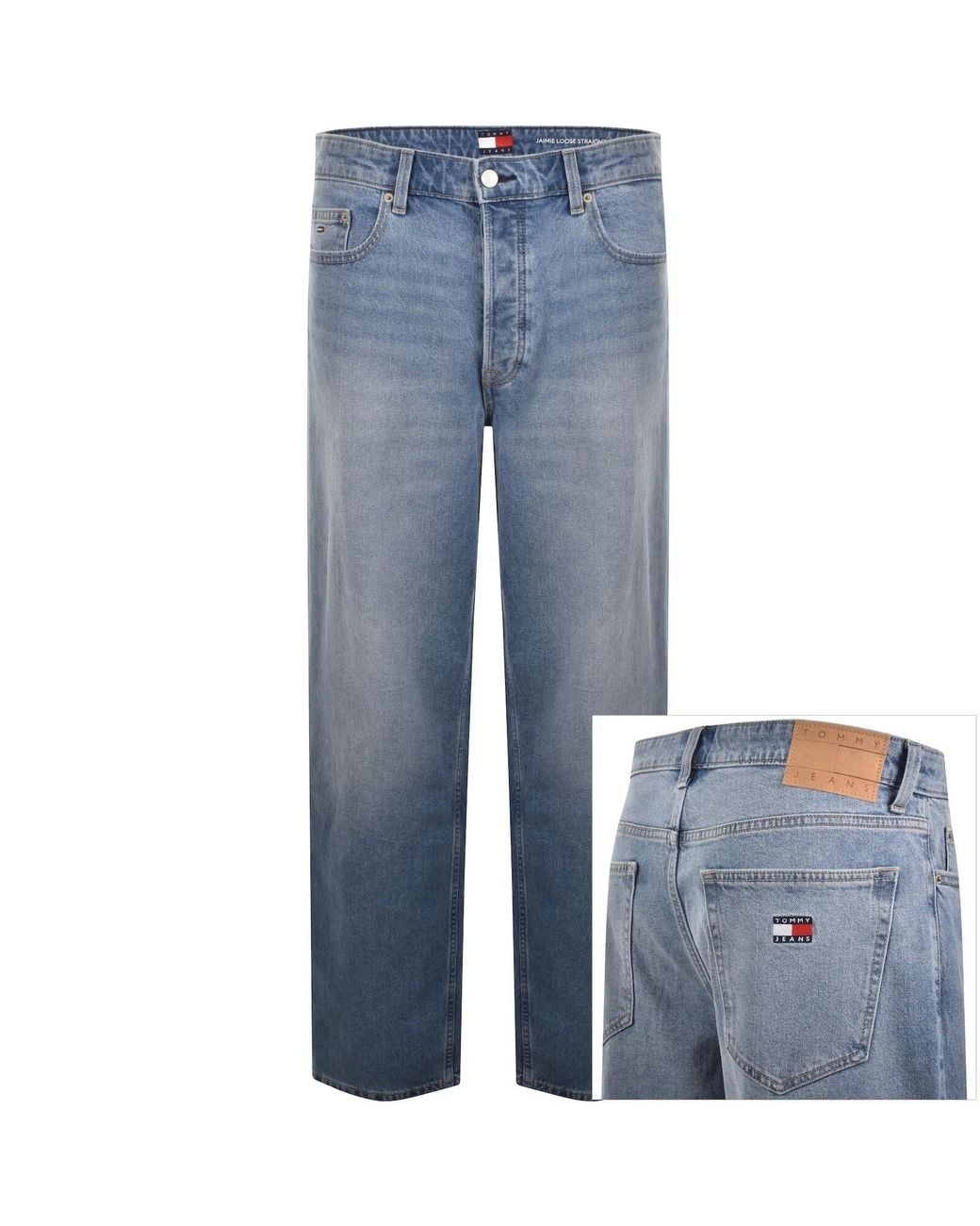 Tommy Hilfiger Blue Jaimie Loose Fit Straight Jeans for men