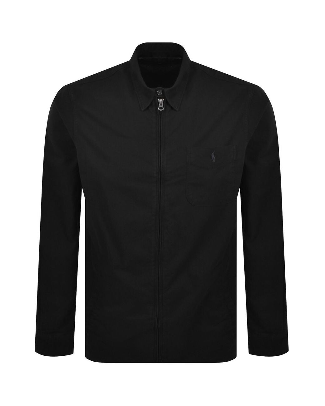 Ralph Lauren Black Logo Overshirt for men