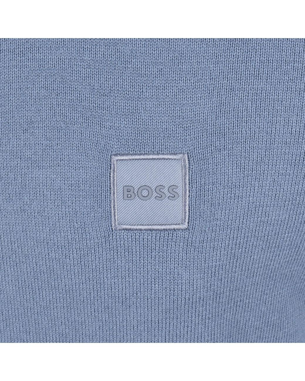 Boss Blue Boss Kanobix Half Zip Jumper for men