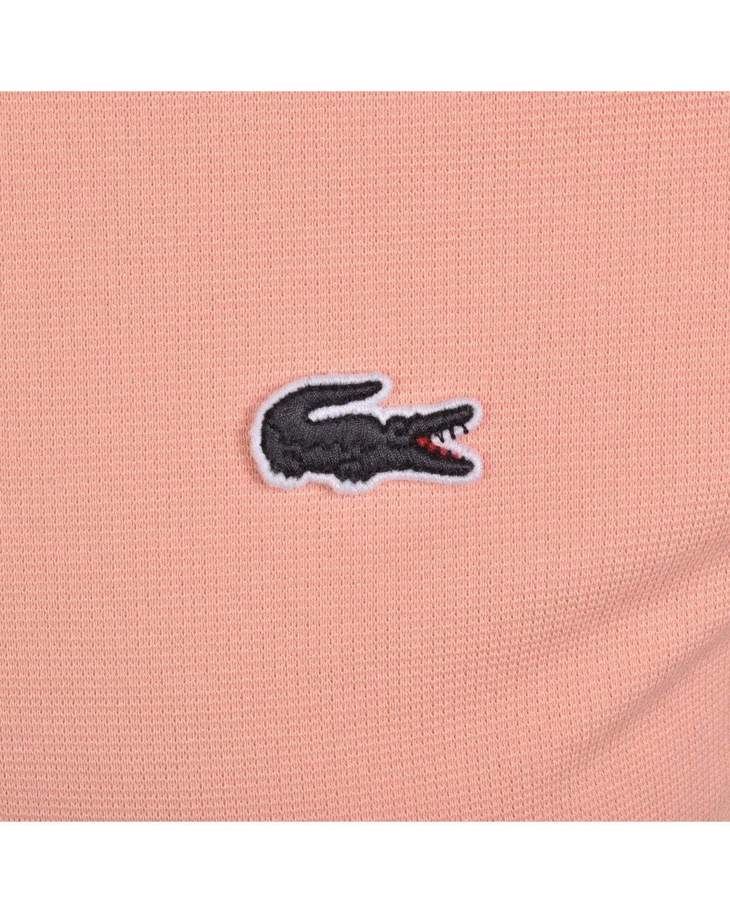 Lacoste Pink Core Essentials Polo Coral for men
