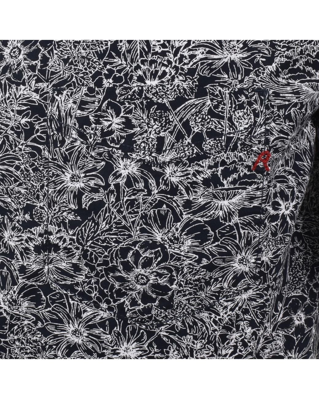 Replay Gray Floral Shirt for men