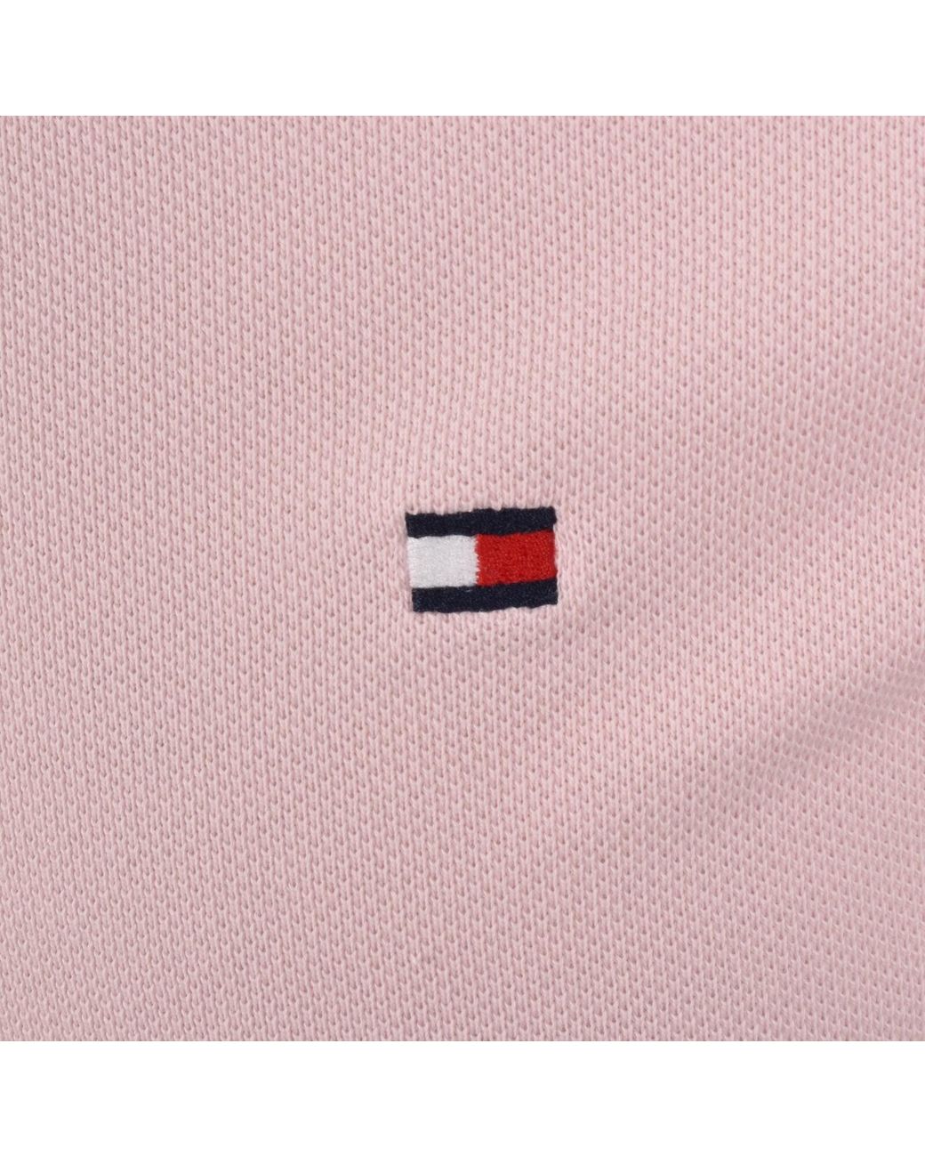 Tommy Hilfiger Pink Tipped Polo T Shirt for men
