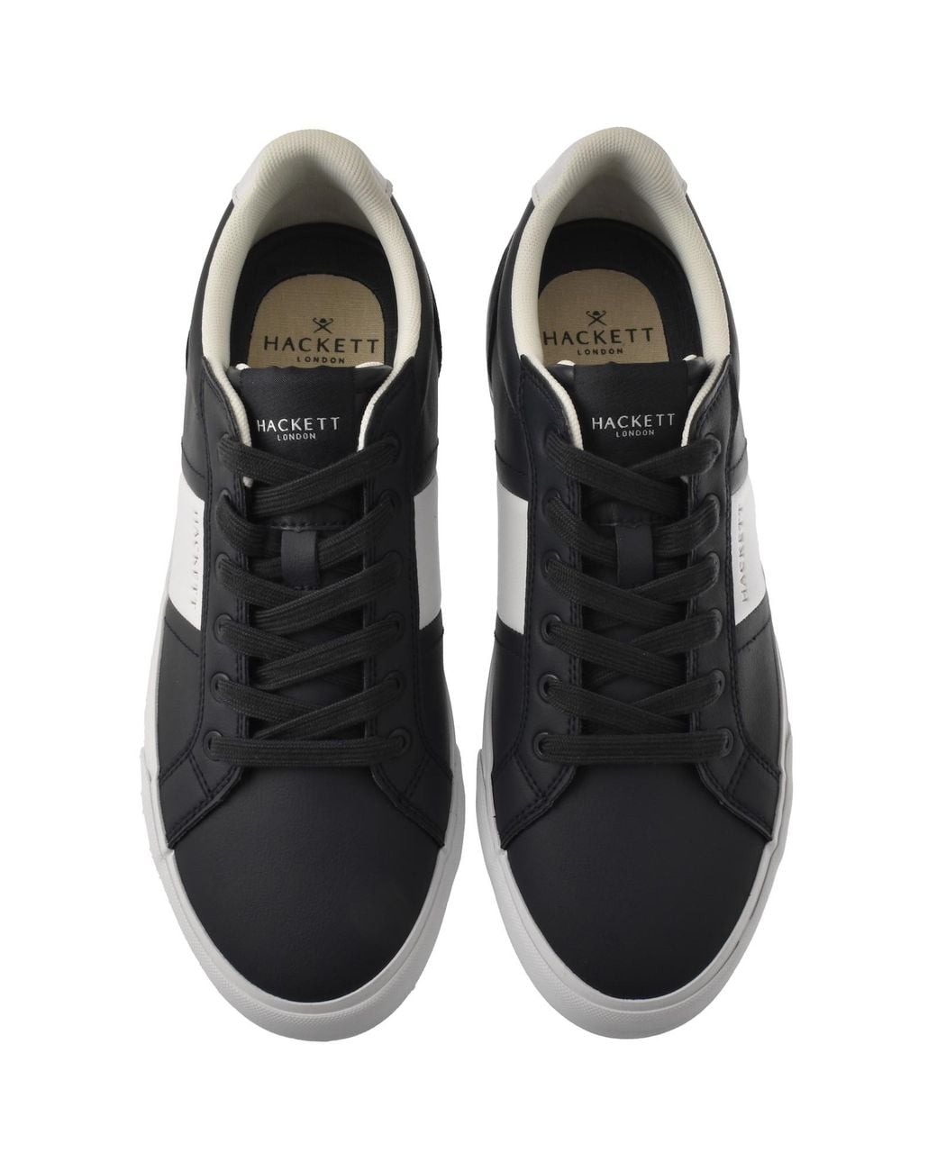 Hackett Black Blake Handle Trainers for men