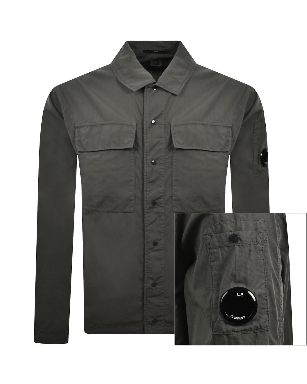 C P Company Gray Cp Company Overshirt for men