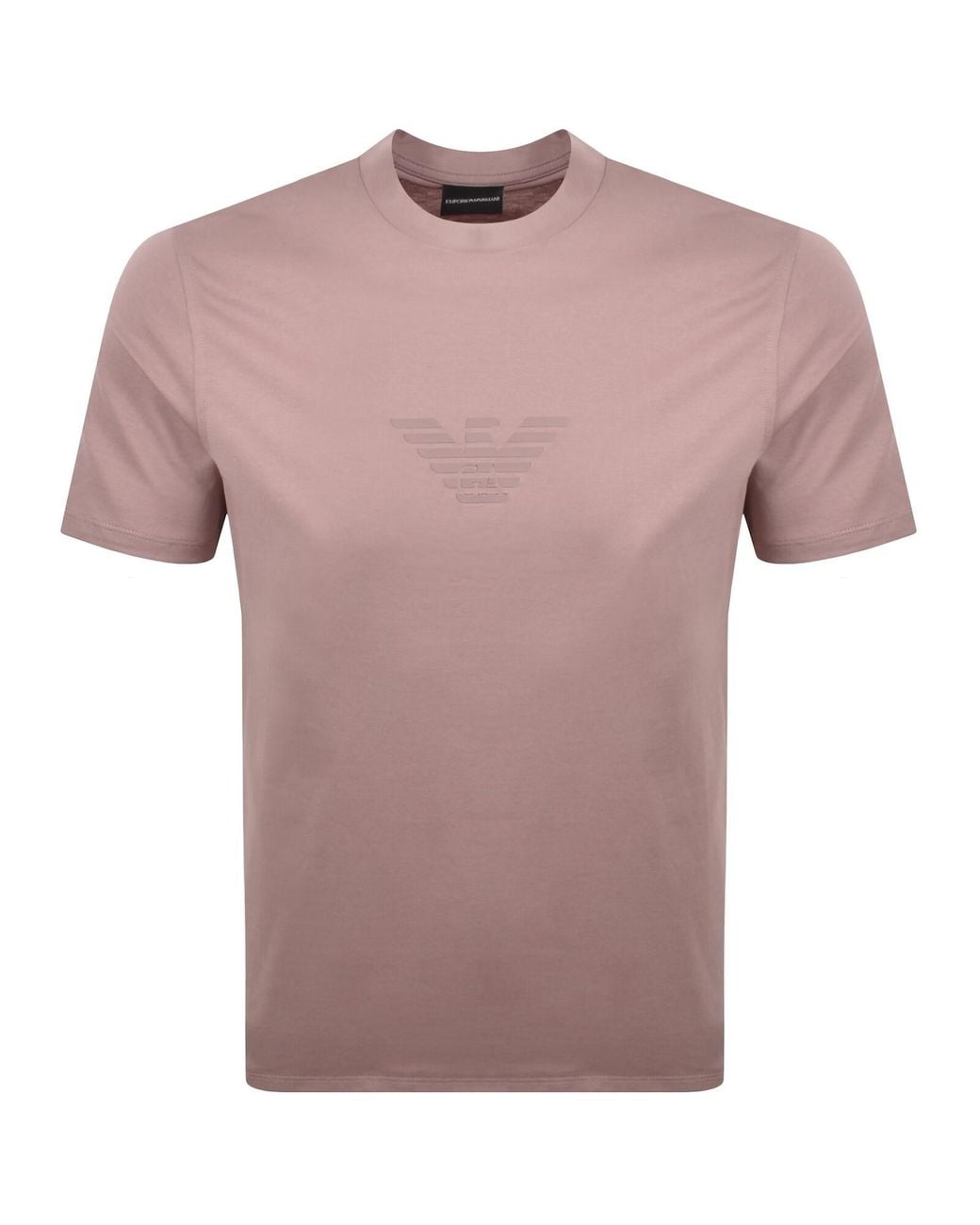 Armani Purple Emporio Logo T Shirt for men