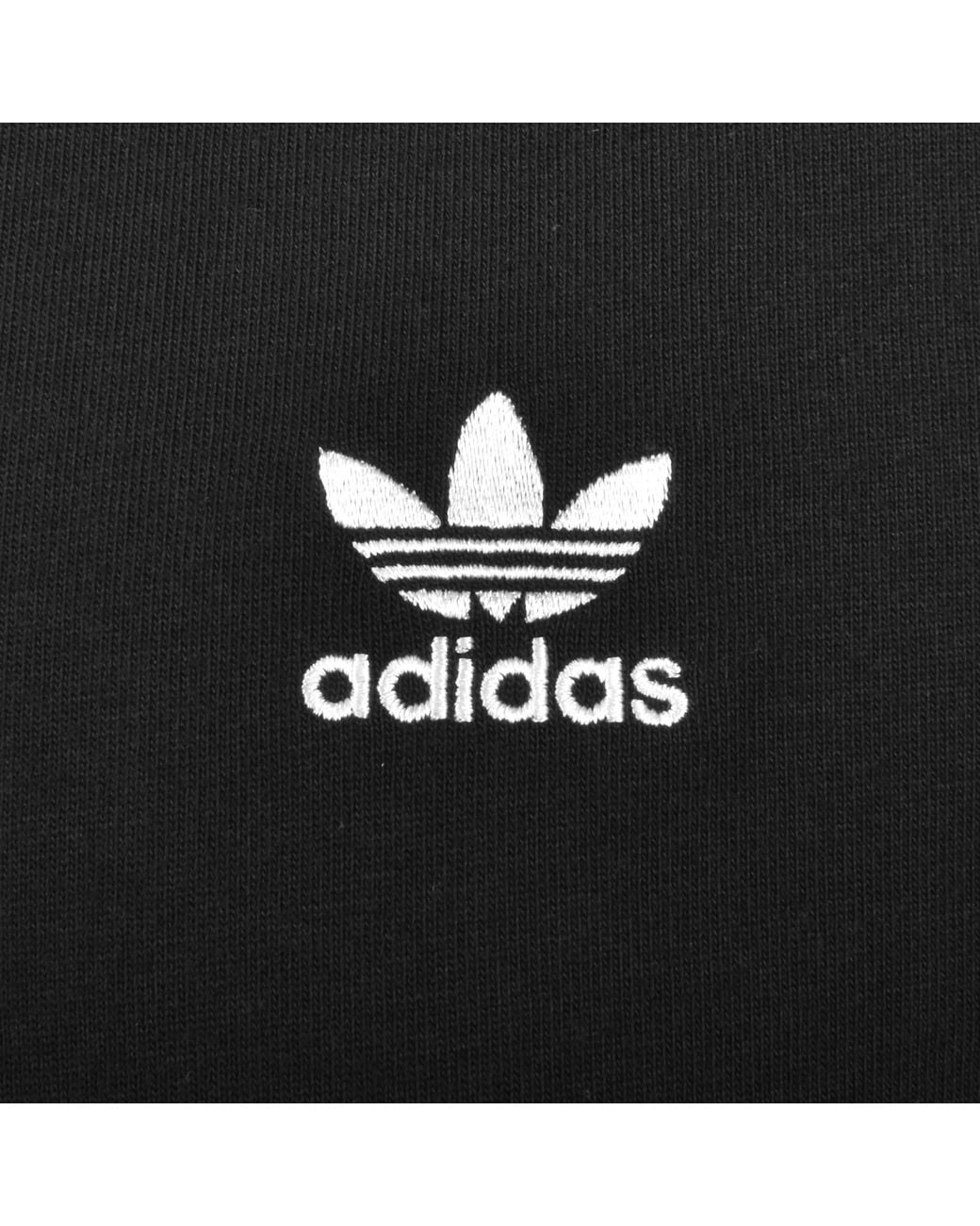 Adidas Originals Black Trefoil T Shirt for men