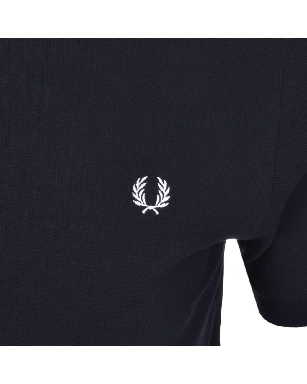 Fred Perry Black Plain Polo T Shirt for men