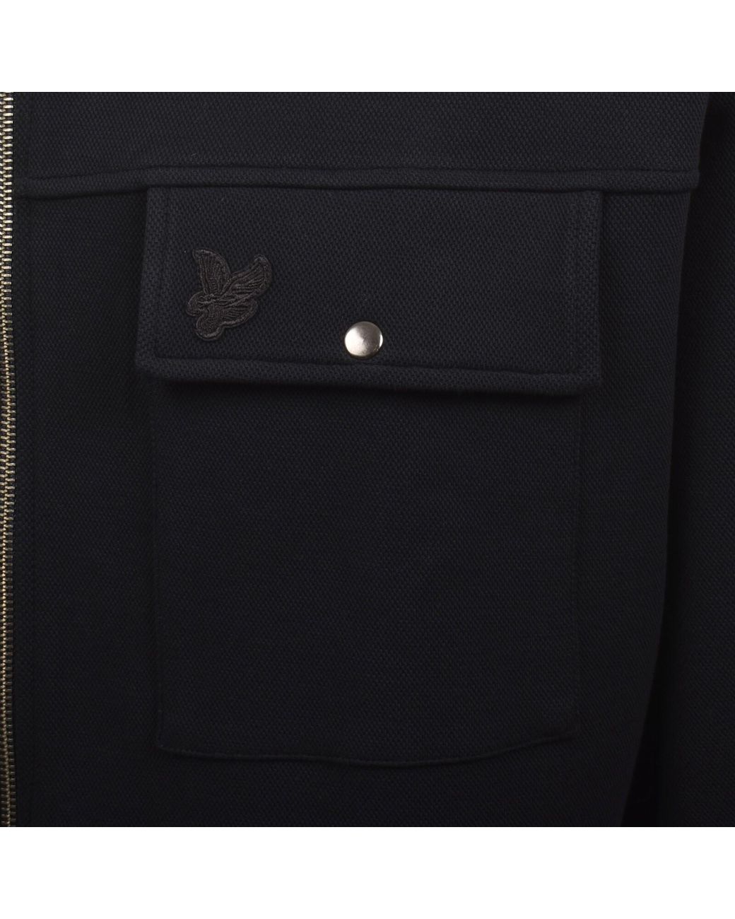 Lyle & Scott Blue Pique Overshirt for men