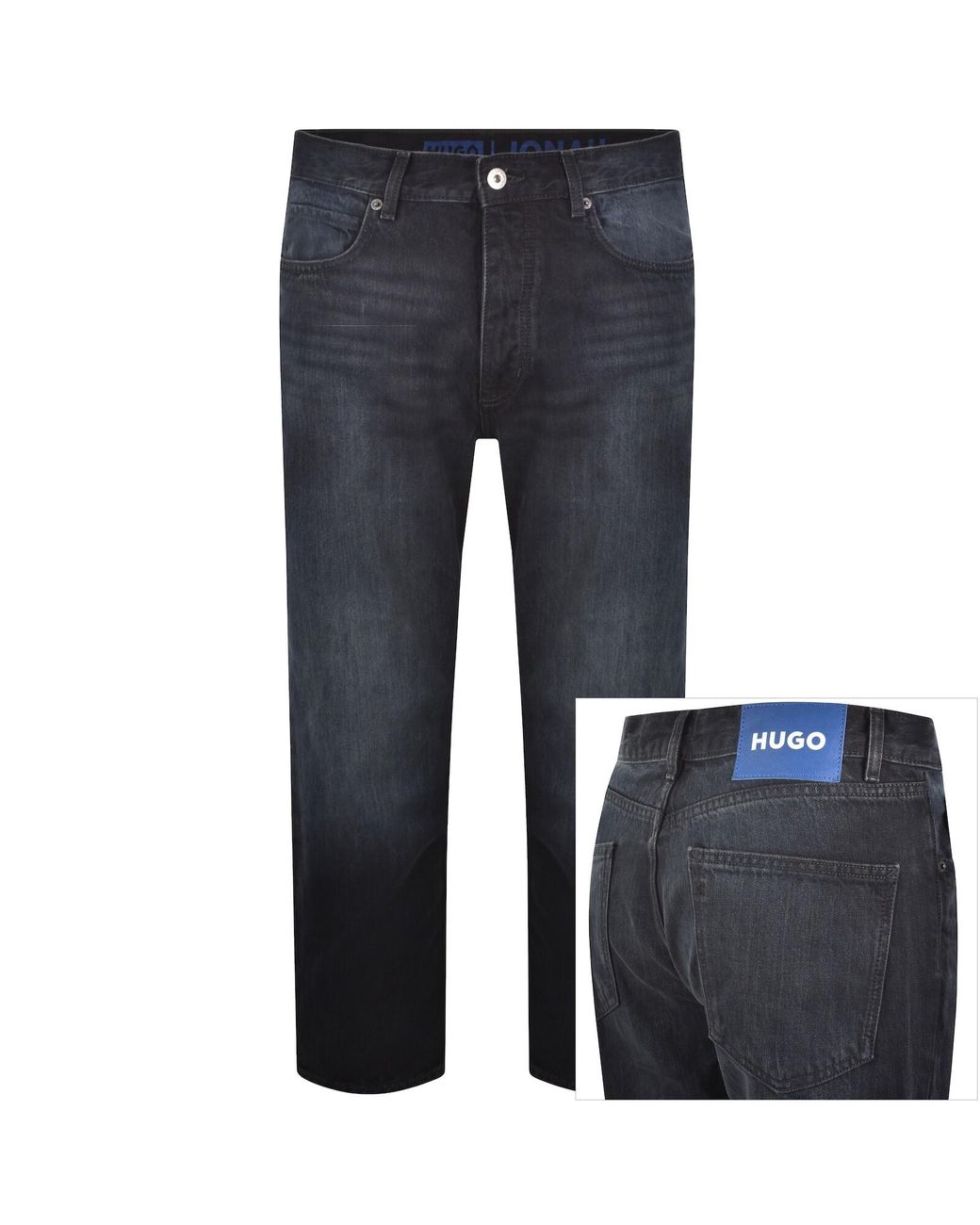 HUGO Blue Straight Fit Jonah Jeans for men