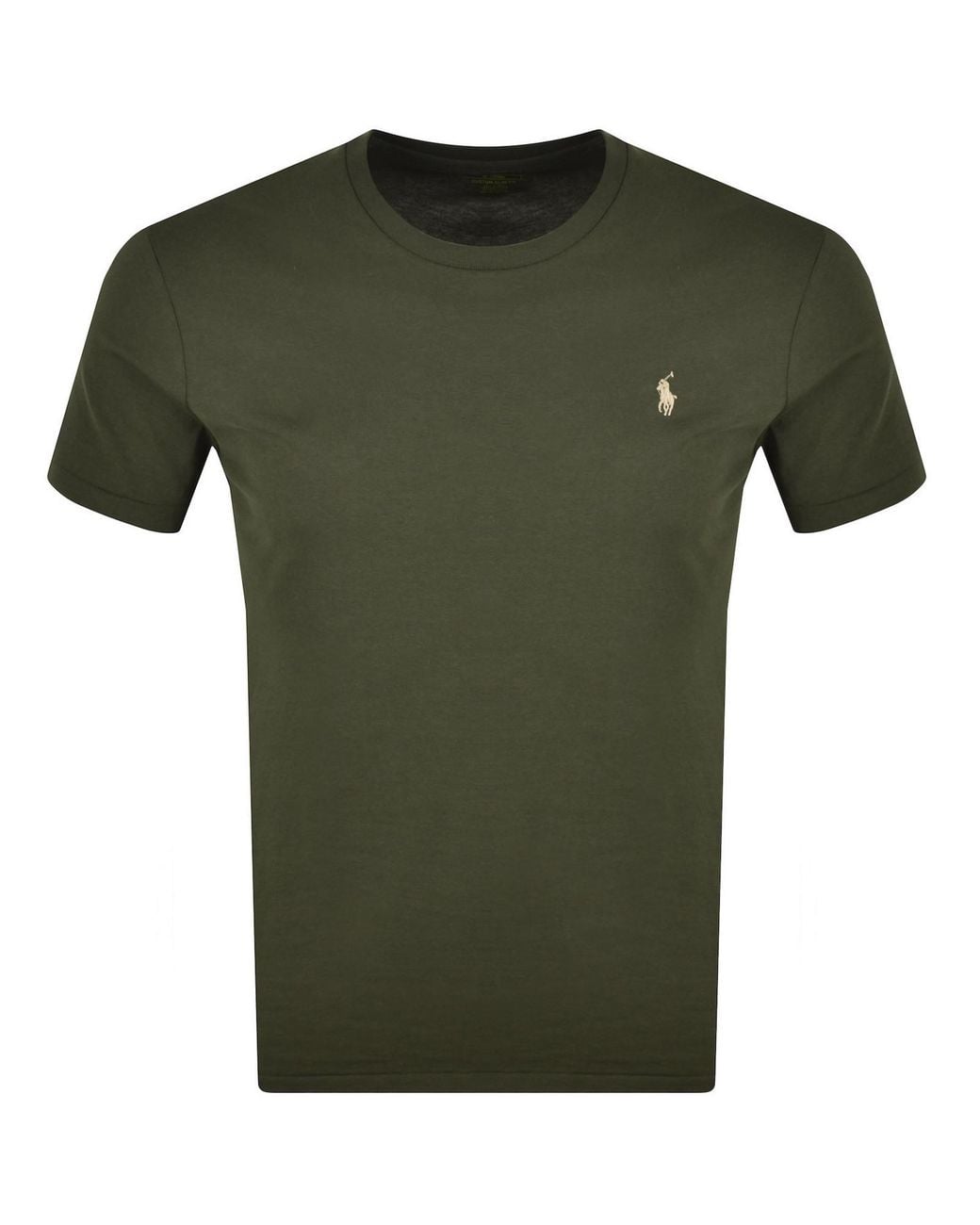 Ralph Lauren Green Short Sleeve Slim Fit T Shirt for men