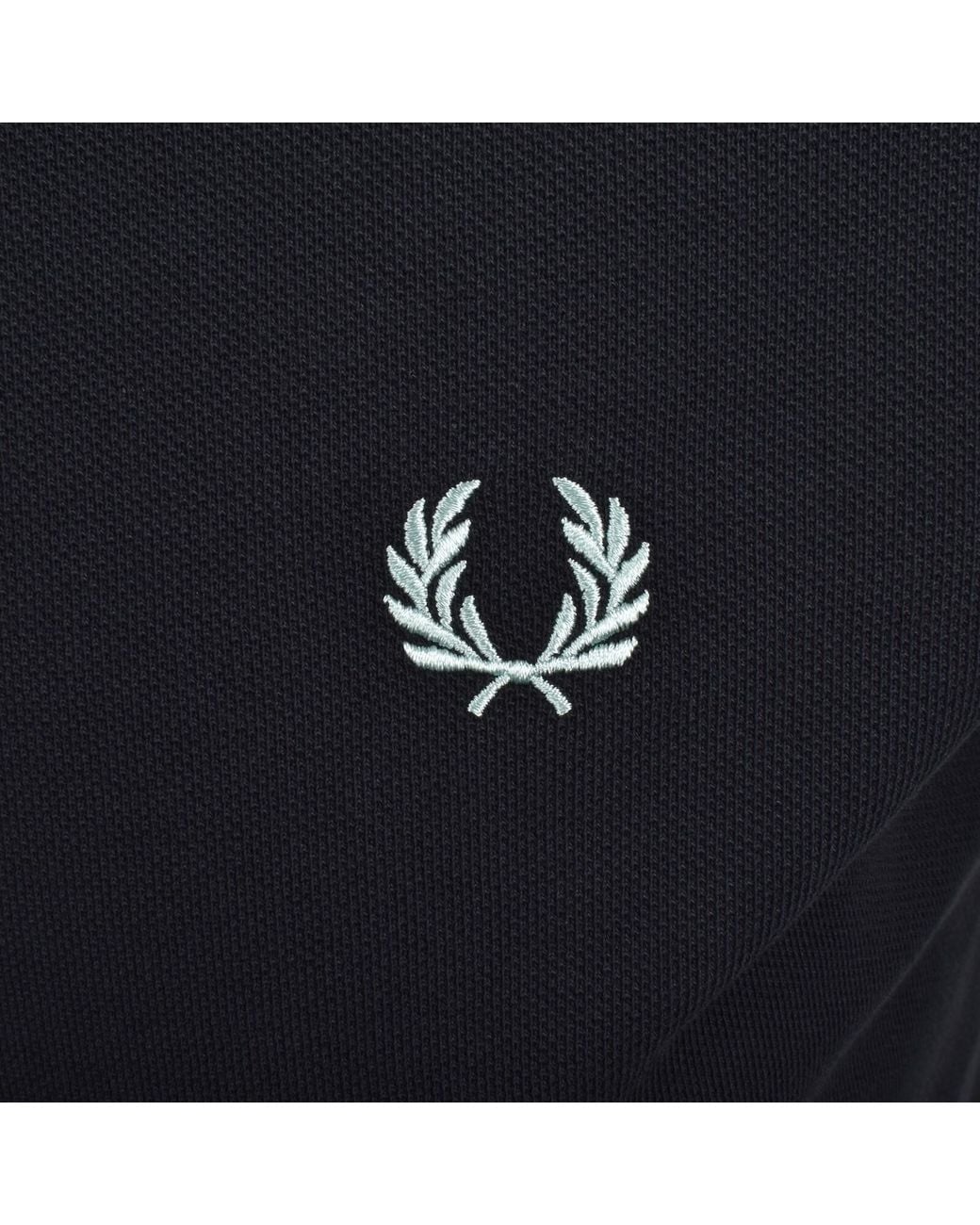 Fred Perry Black Twin Tipped Polo T Shirt for men