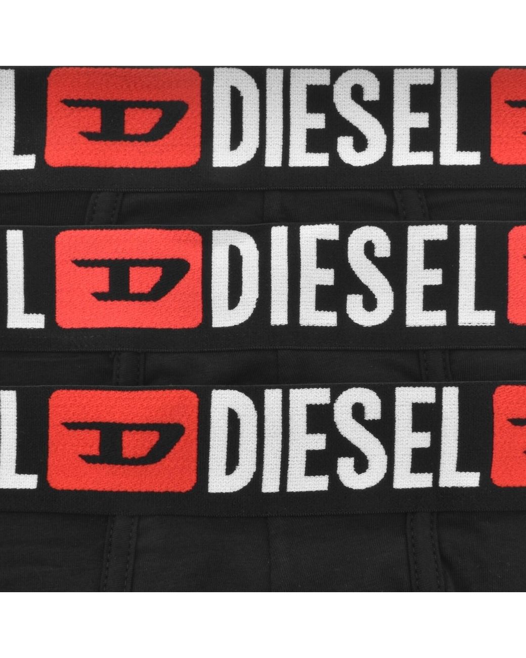 DIESEL Black Underwear Max 3 Pack Boxer Shorts for men