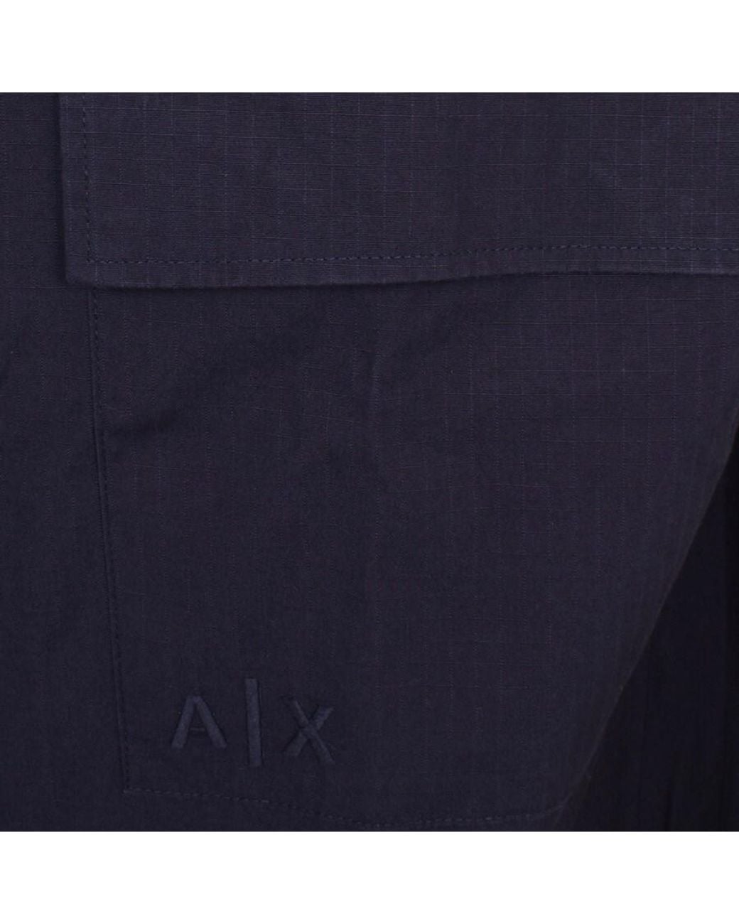 ARMANI EXCHANGE Blue Long Sleeve Overshirt for men