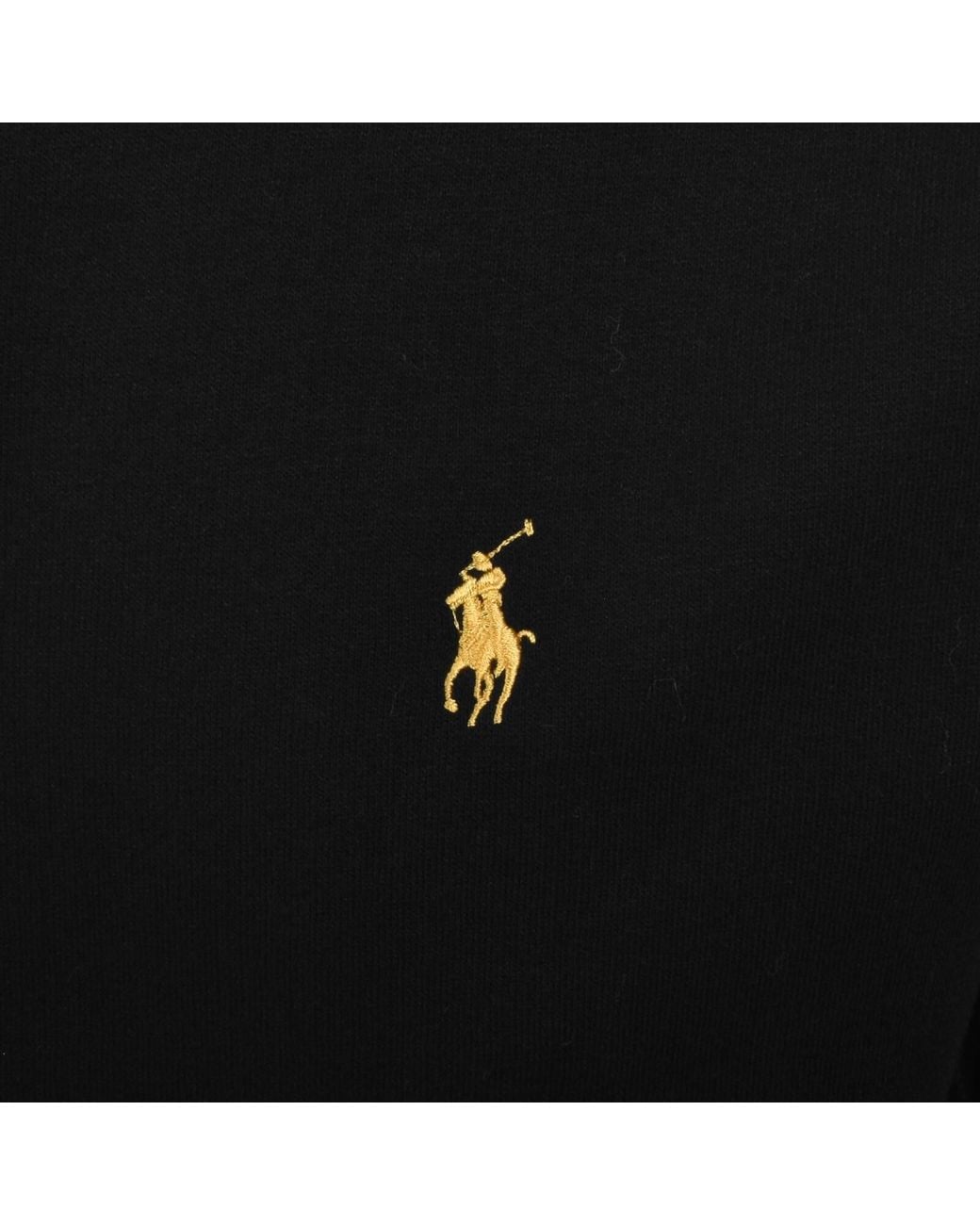 Ralph Lauren Black Full Zip Hoodie for men