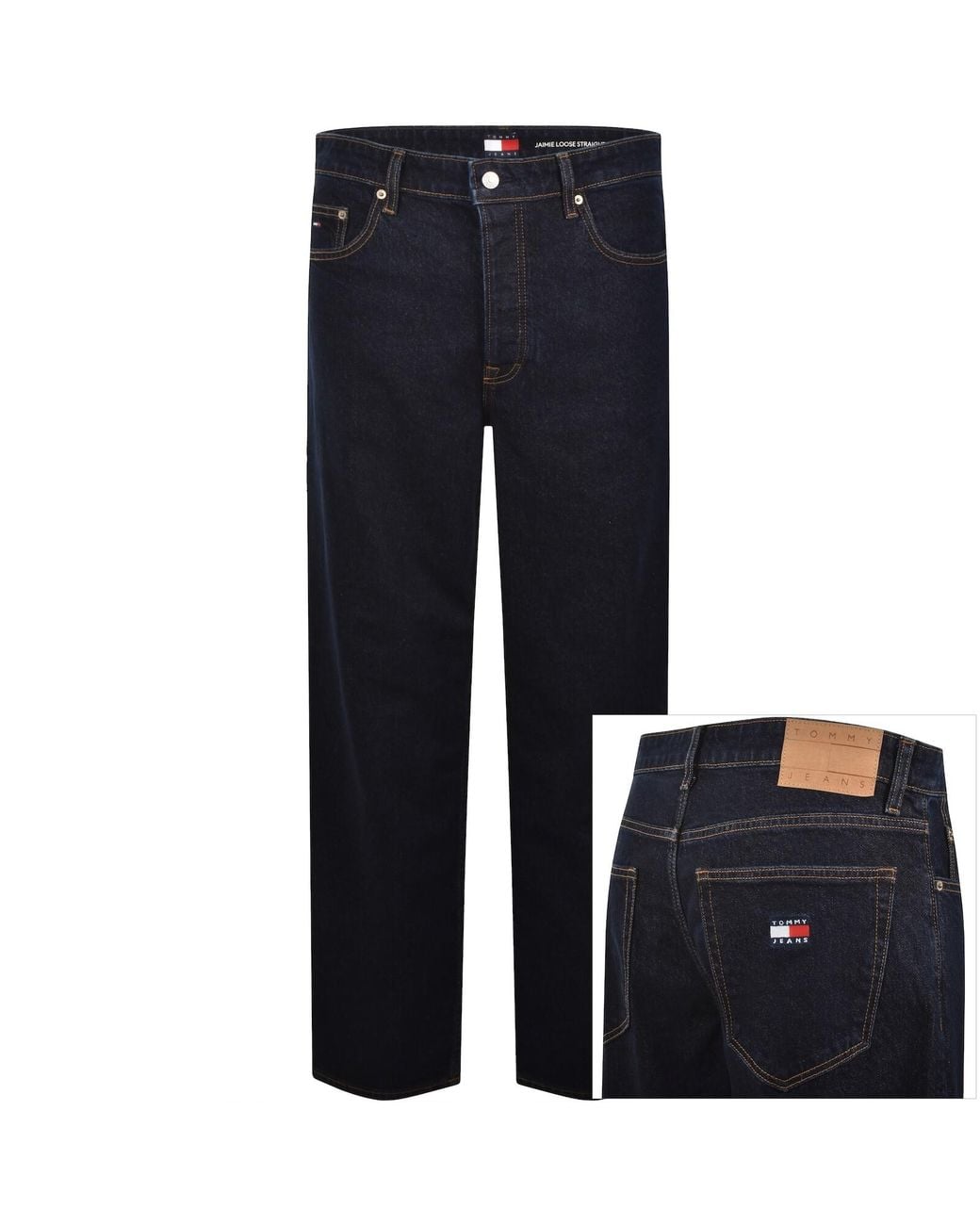 Tommy Hilfiger Blue Jaimie Loose Fit Straight Jeans for men
