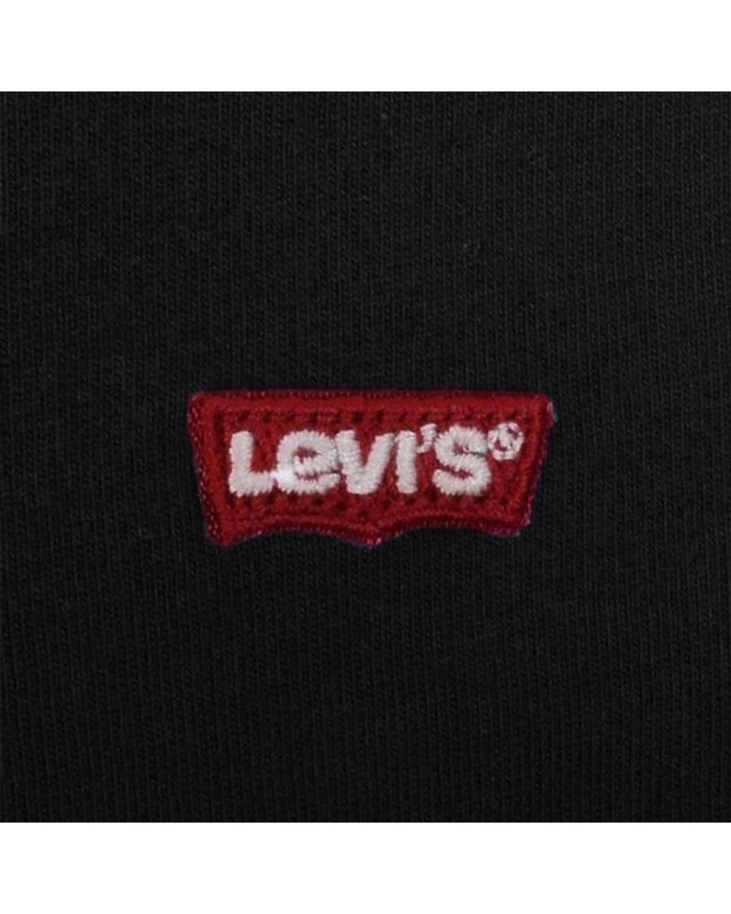 Levi's Black Original Crew Neck Logo T Shirt for men
