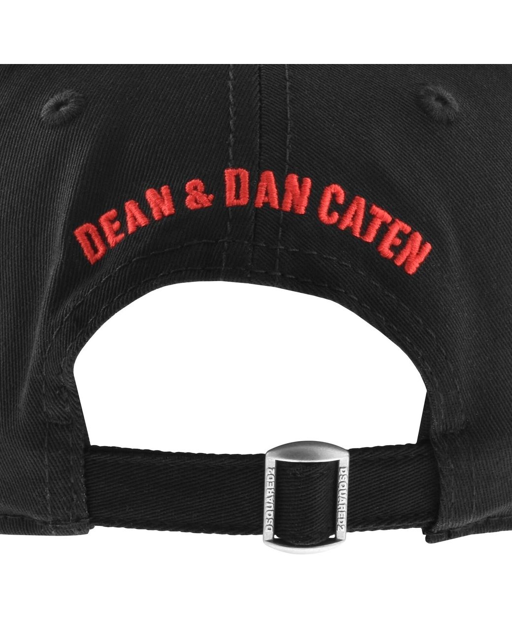 DSquared² Black Patch Baseball Cap for men