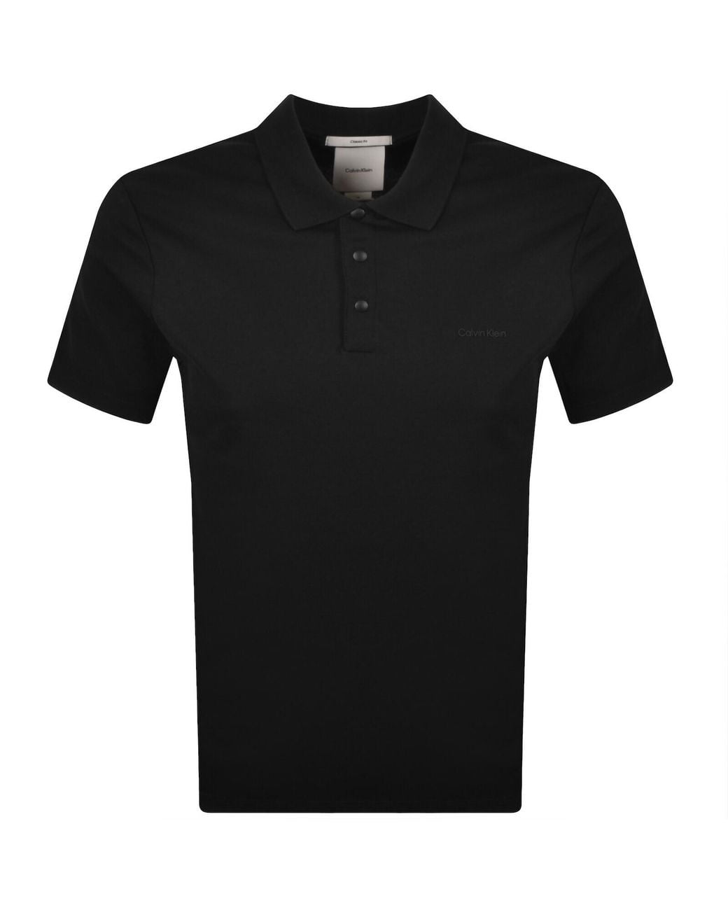 Calvin Klein Black Tech Interlock Polo for men