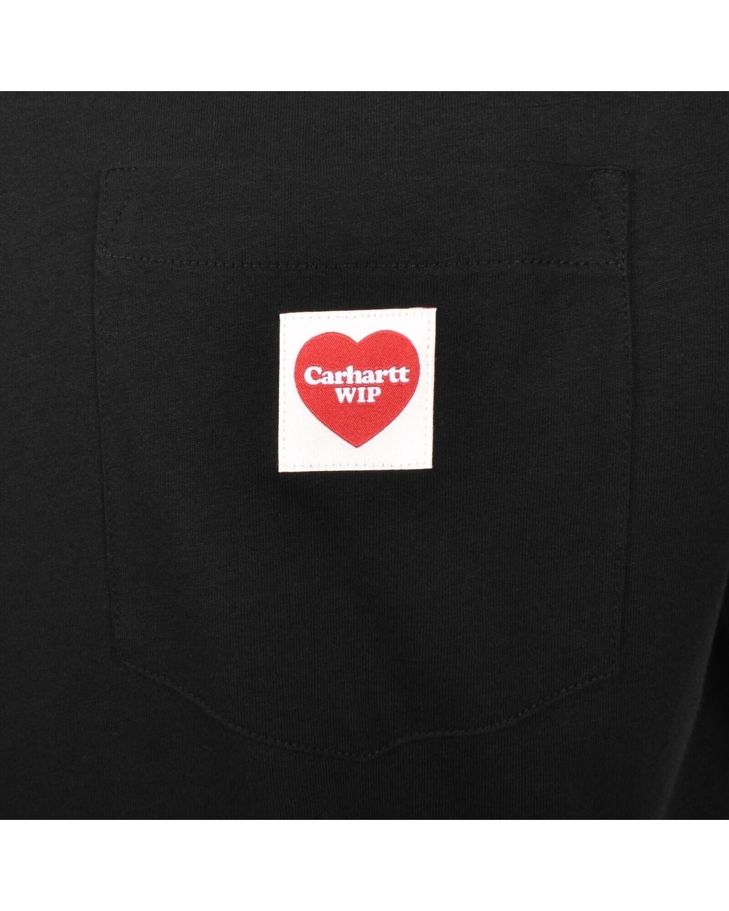 Carhartt Black Pocket Heart T Shirt for men