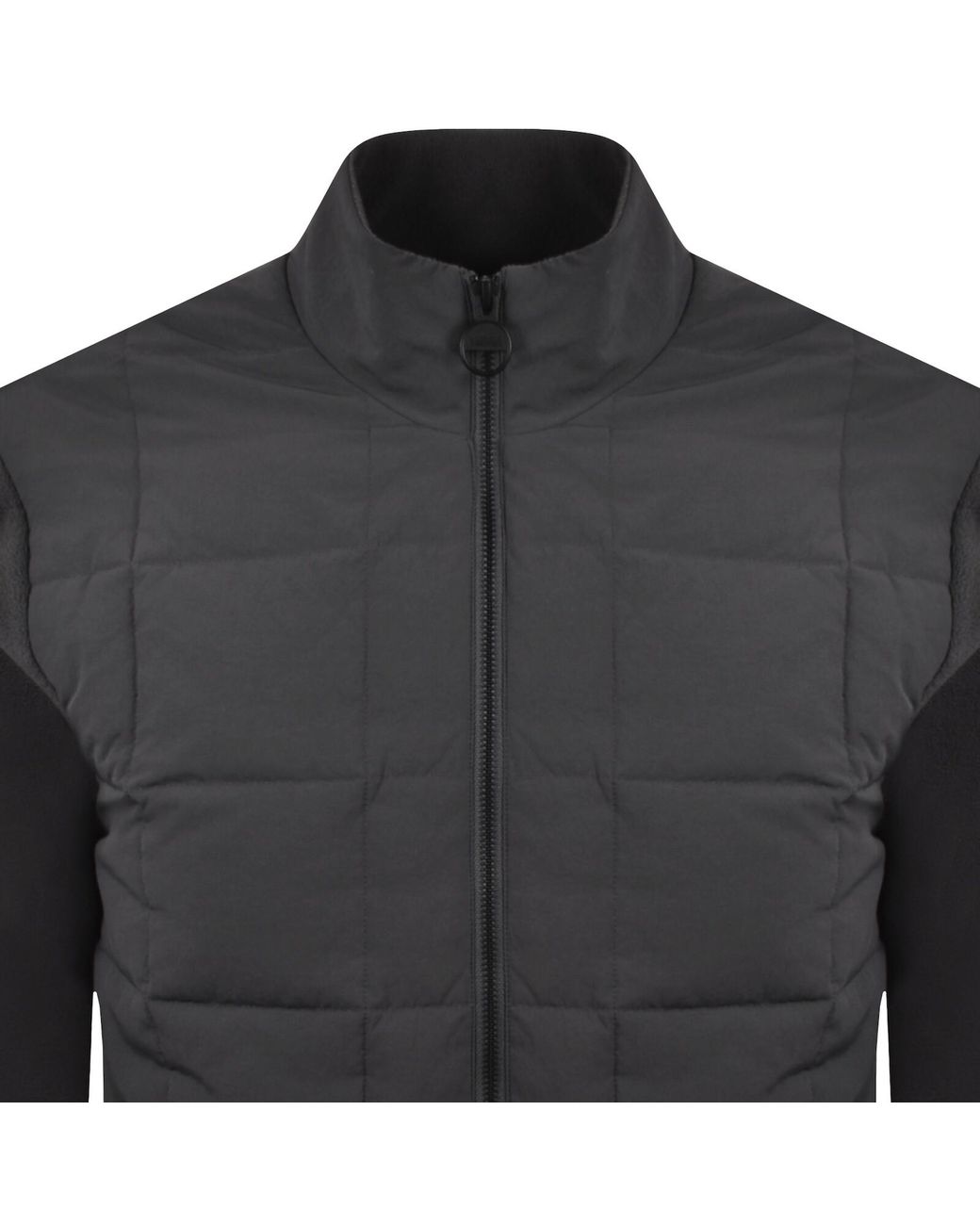 Barbour Black Quilted Sweatshirt for men