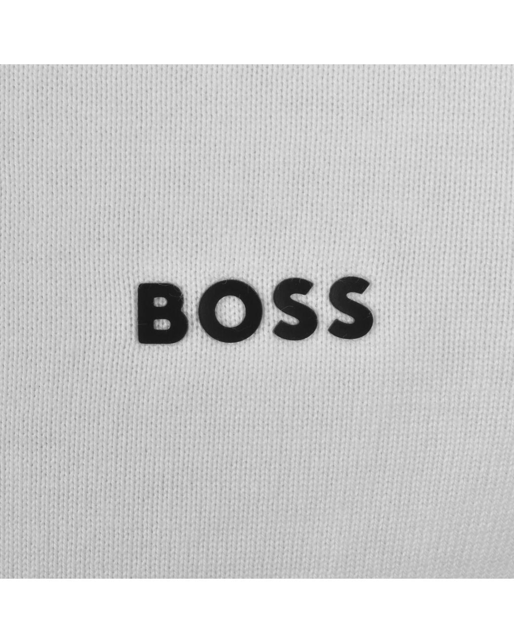 Boss White Boss Ever X Knit Polo Jumper for men