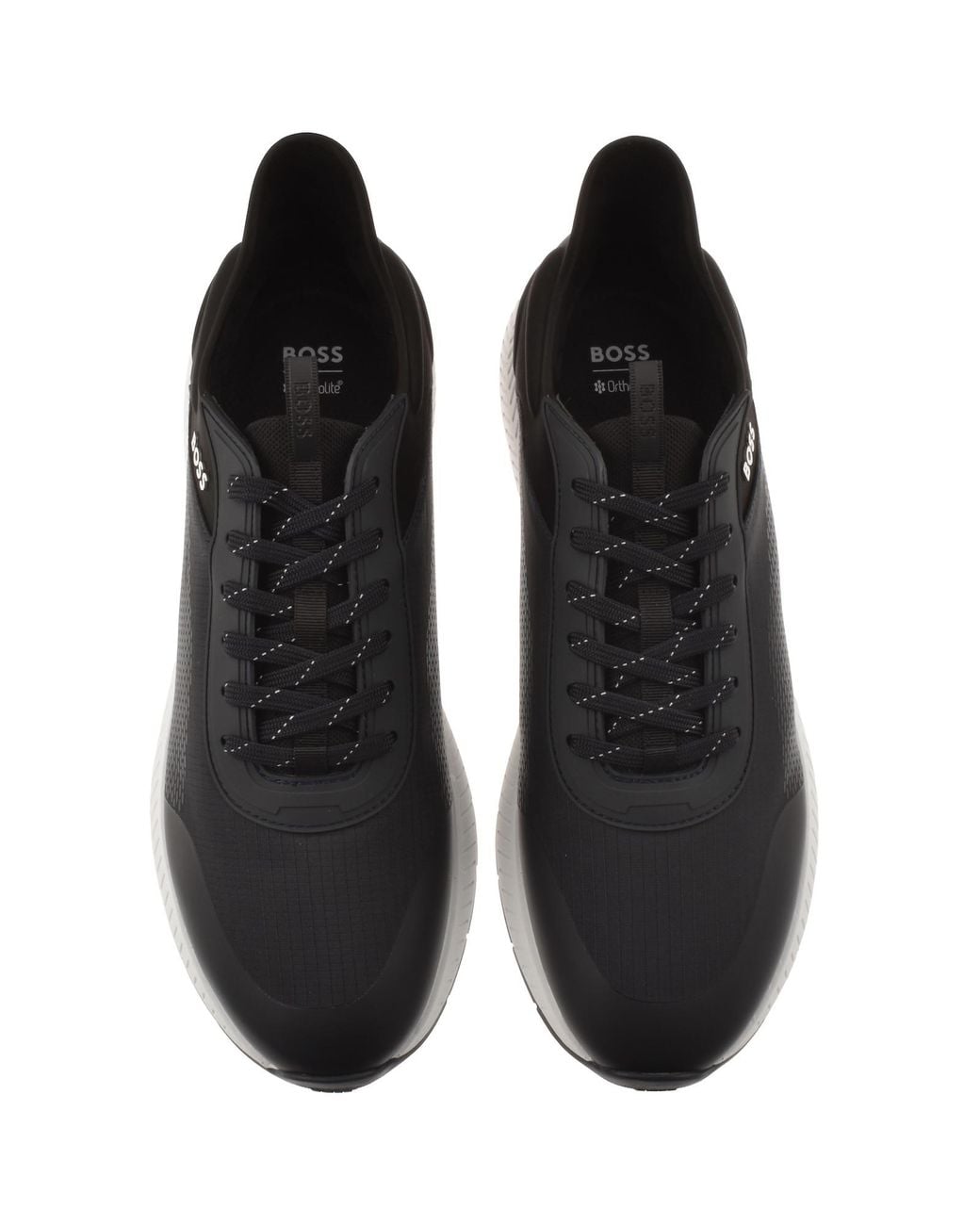 BOSS BUSINESS Black Boss Titanium Runner Trainers for men