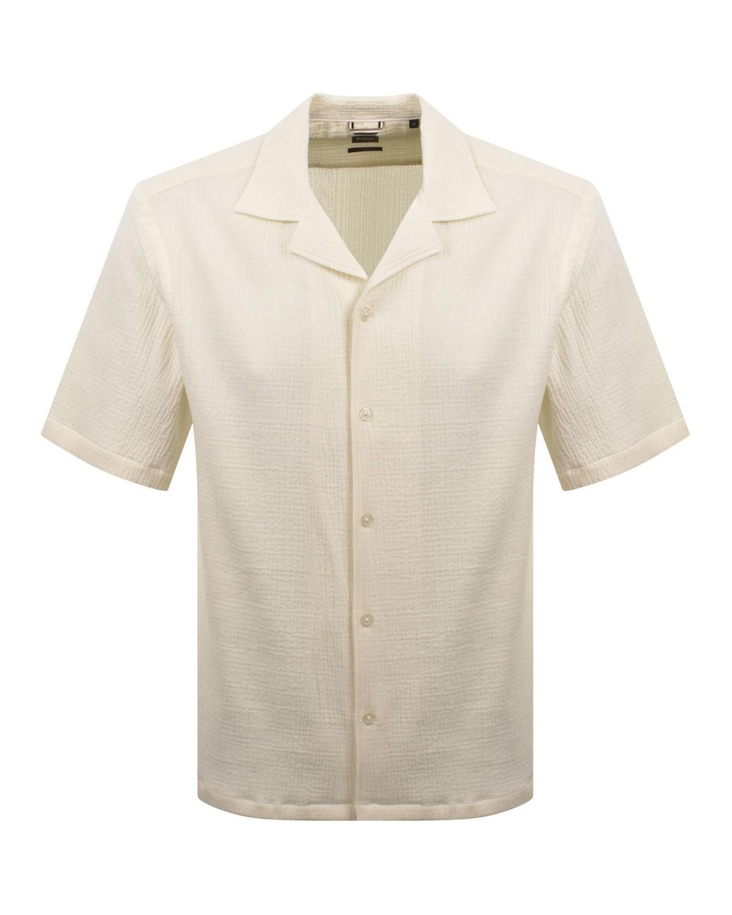 BOSS BUSINESS Natural Boss Lars Short Sleeve Shirt for men