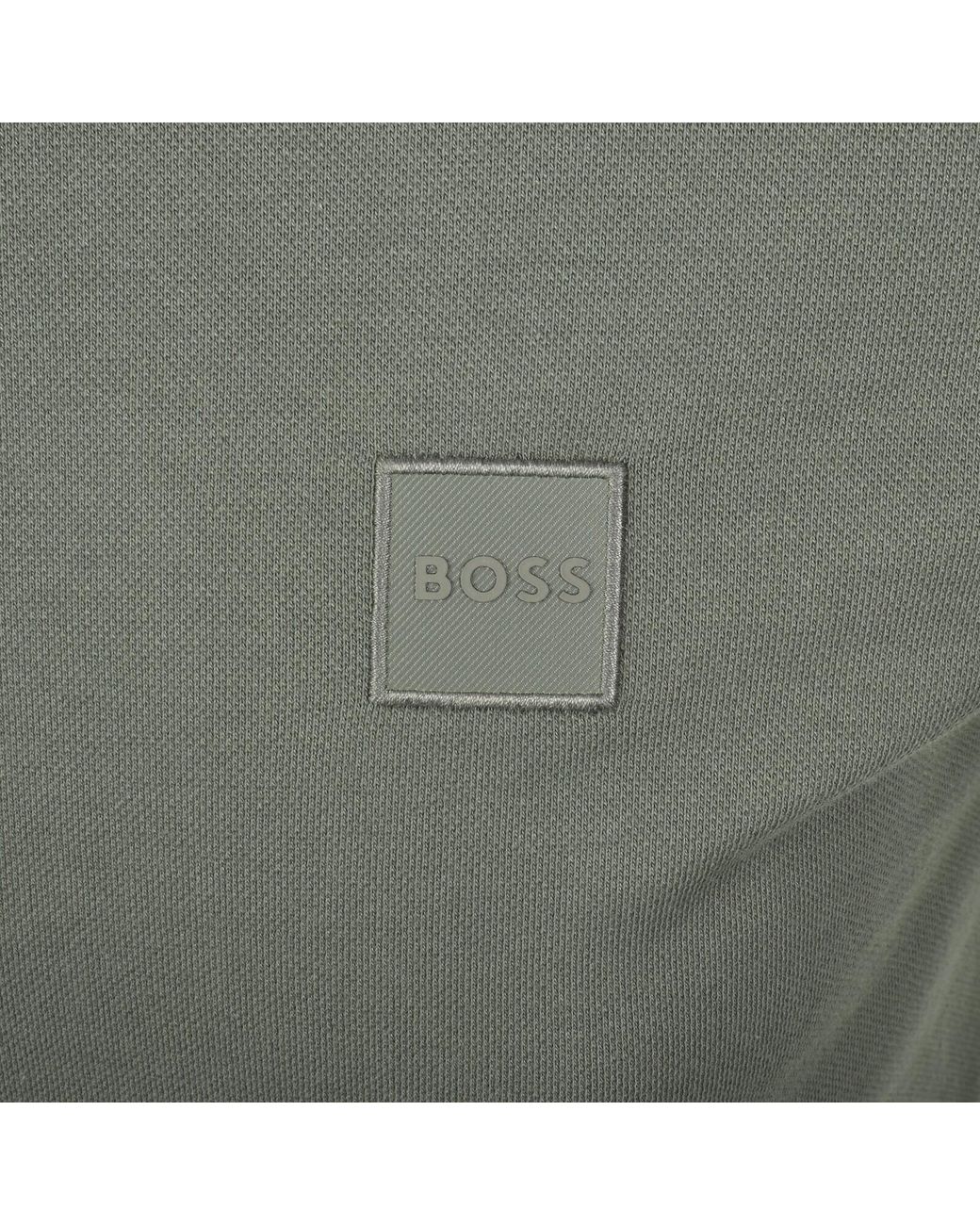 Boss Gray Boss Zetrust Half Zip Sweatshirt for men