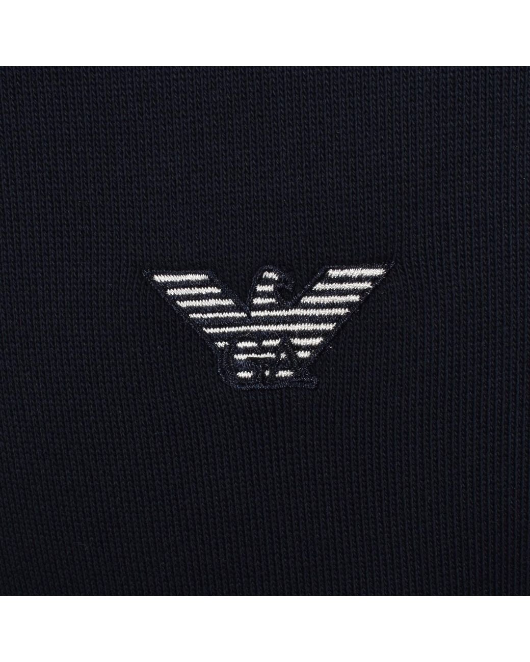 Armani Blue Emporio Polo Sweatshirt for men