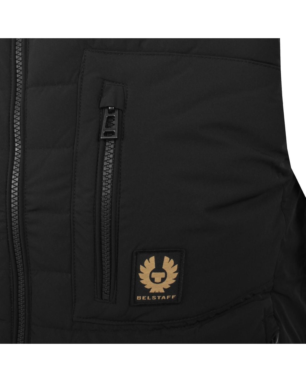 Belstaff Black Chassis Padded Gilet for men