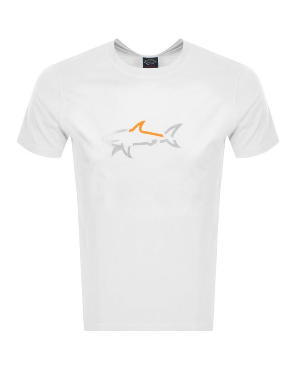 Paul Shark Paul And Shark Shark Logo T Shirt in White for Men