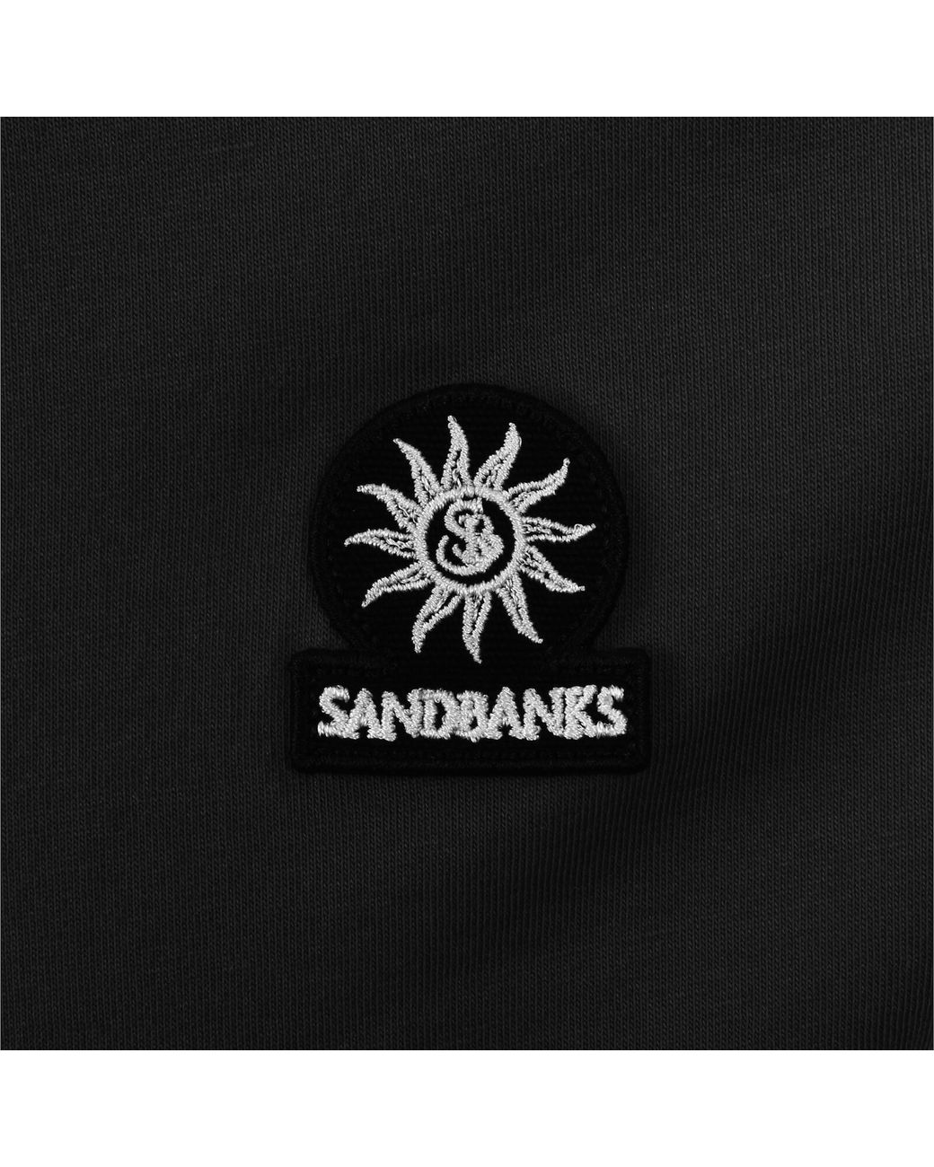 Sandbanks Black Badge Logo T Shirt for men