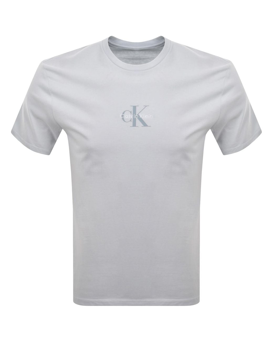 Calvin Klein Gray Jeans Monologo T Shirt for men