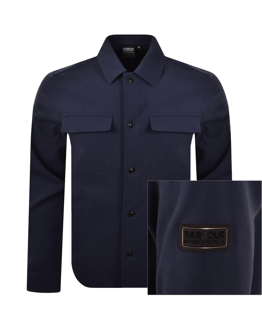 Barbour Blue Esh Twill Overshirt for men