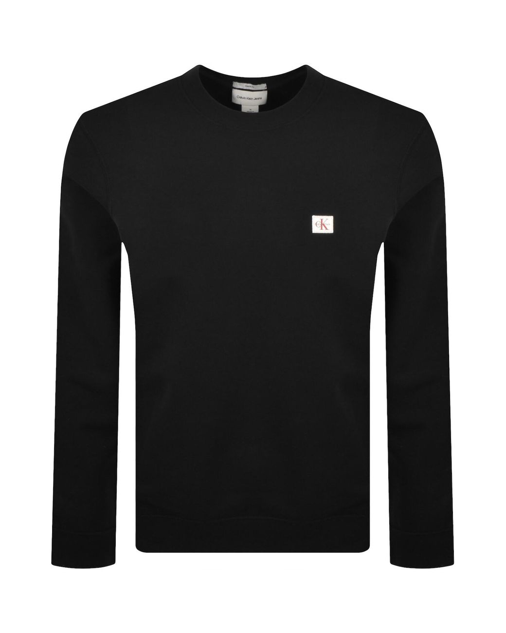 Calvin Klein Black Jeans Badge Sweatshirt for men
