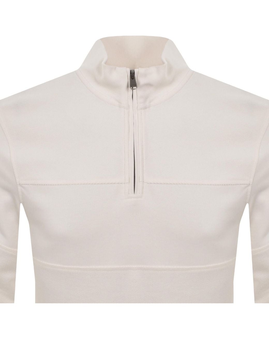 Barbour White Kaspain Zip Sweatshirt for men