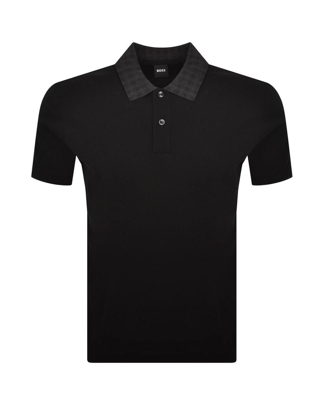 BOSS BUSINESS Black Boss H Parlay 49 Polo for men