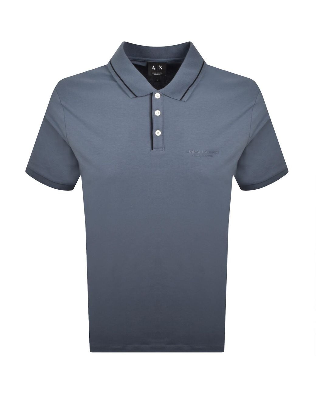 ARMANI EXCHANGE Blue Polo T Shirt China for men