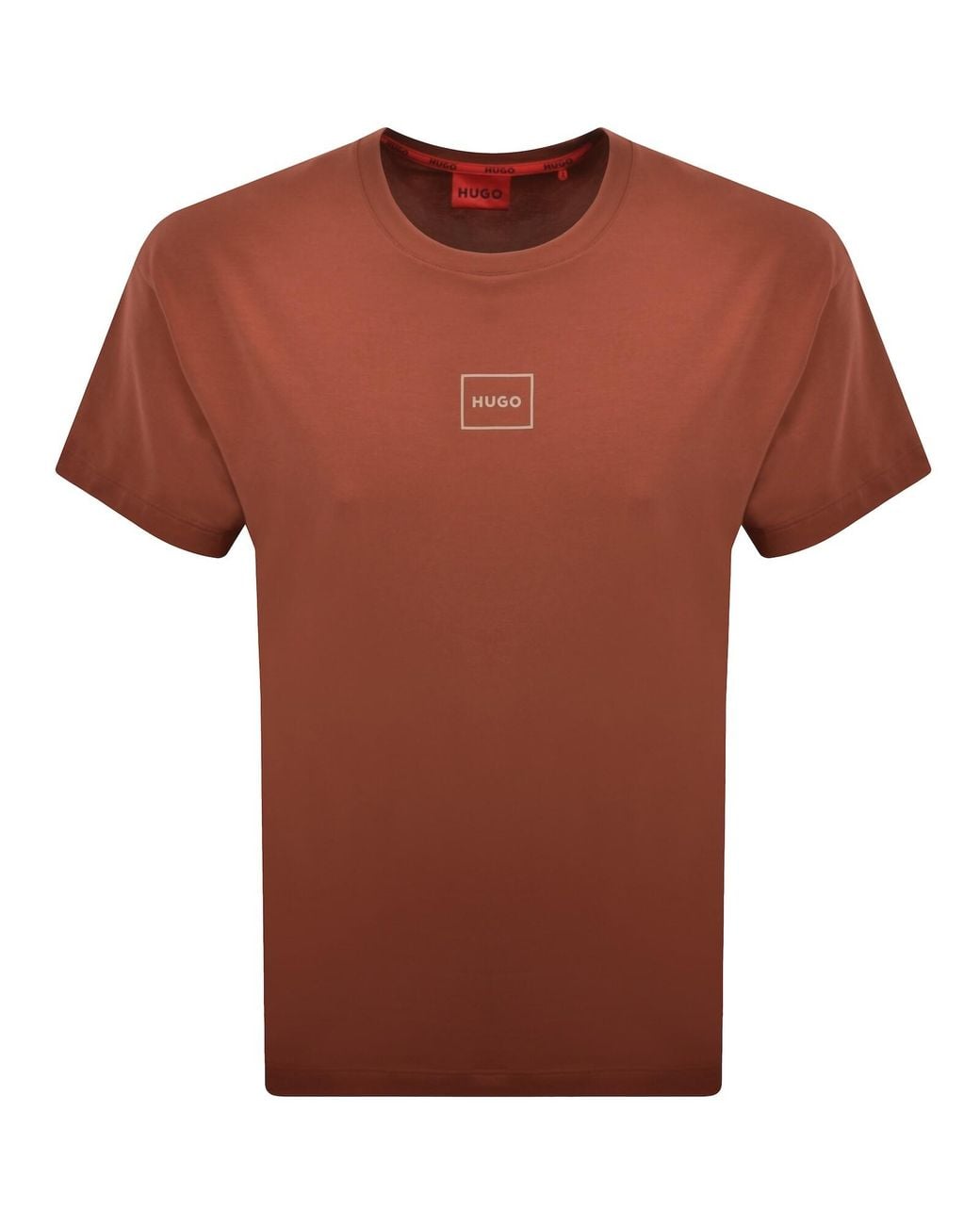 HUGO Brown Laze T Shirt for men