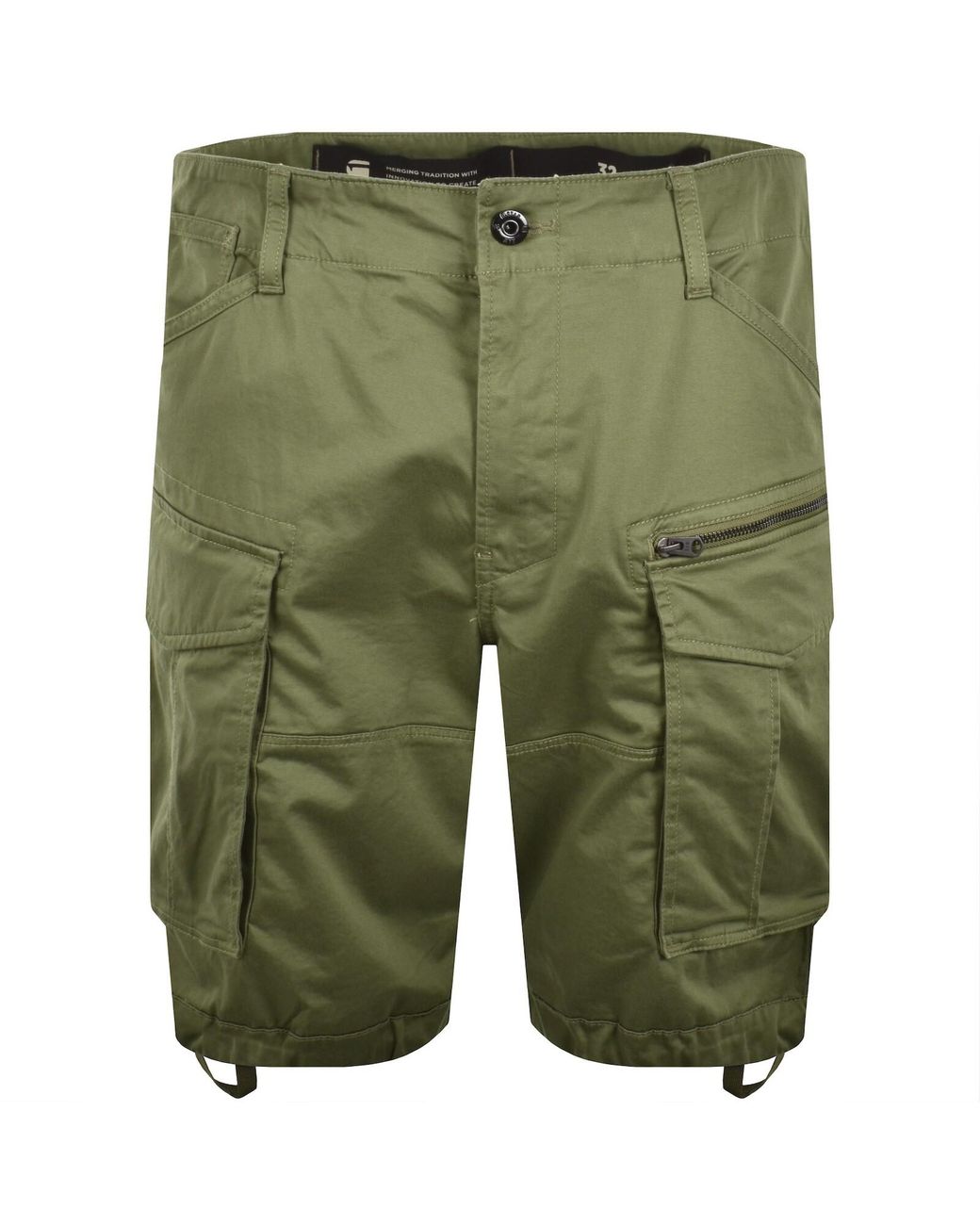 G-Star Green G-Star Rovic Cargo Shorts for men
