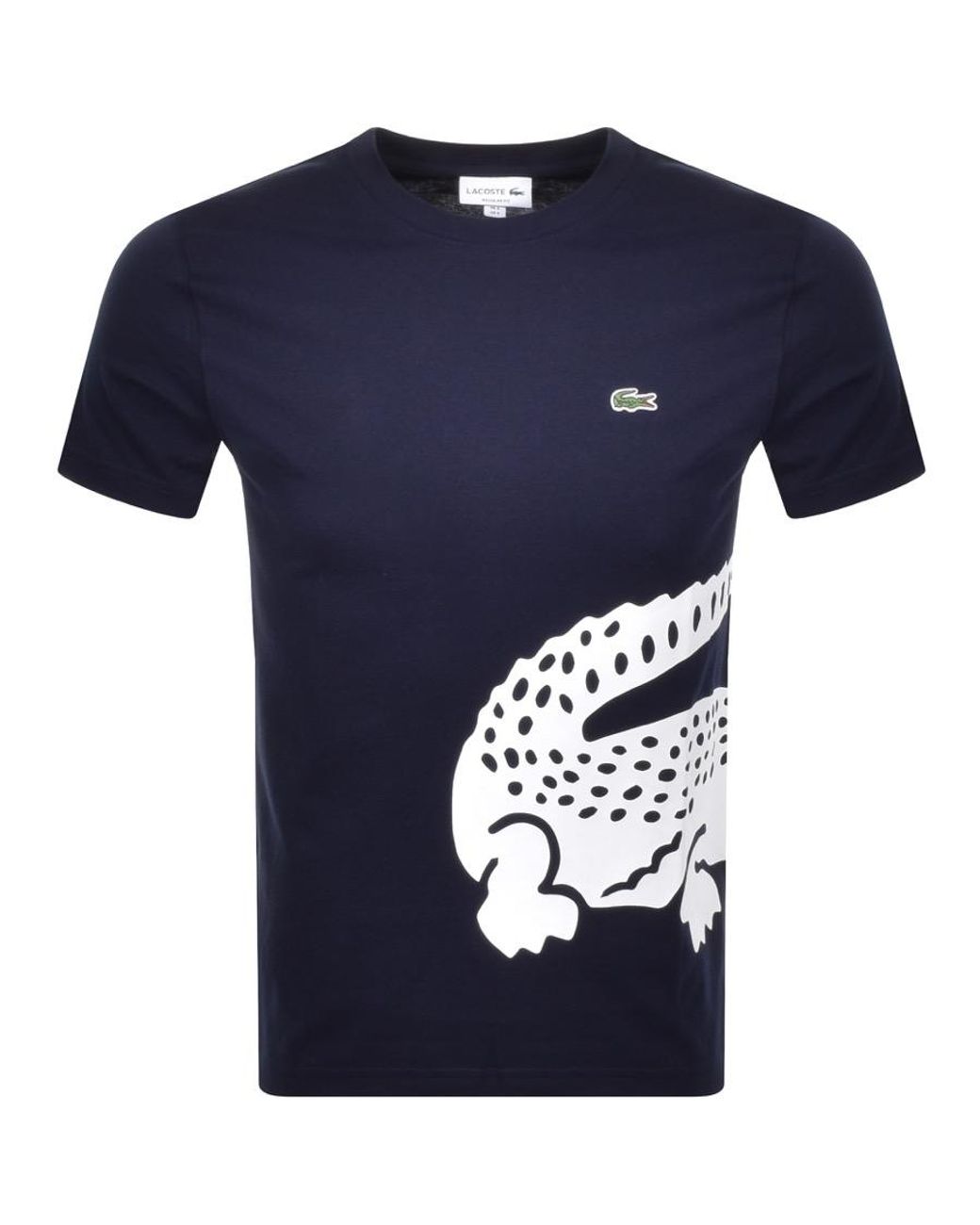 Lacoste Wrap Around Crocodile T-shirt in Blue for Men | Lyst