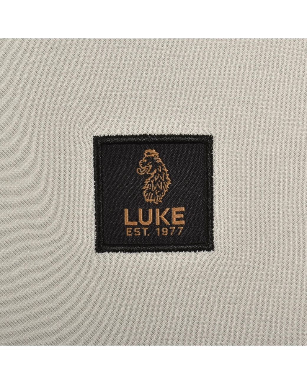 Luke 1977 Gray Makati Polo T Shirt Ice for men